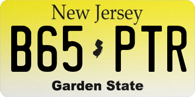 NJ license plate B65PTR