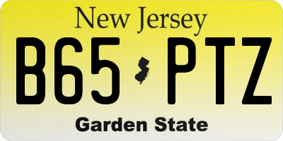 NJ license plate B65PTZ