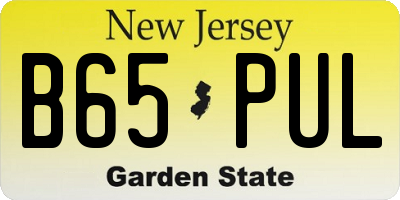 NJ license plate B65PUL
