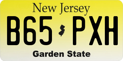 NJ license plate B65PXH