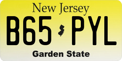 NJ license plate B65PYL