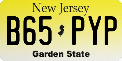 NJ license plate B65PYP