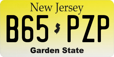 NJ license plate B65PZP