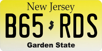 NJ license plate B65RDS