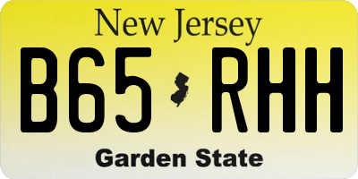 NJ license plate B65RHH