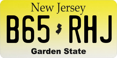 NJ license plate B65RHJ