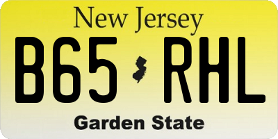 NJ license plate B65RHL