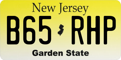 NJ license plate B65RHP