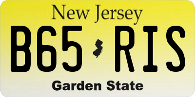 NJ license plate B65RIS