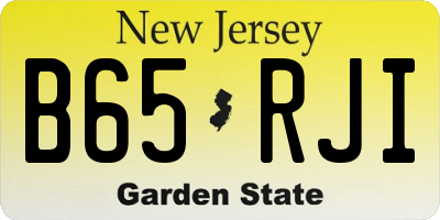 NJ license plate B65RJI