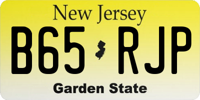 NJ license plate B65RJP