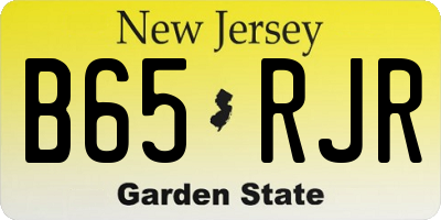 NJ license plate B65RJR