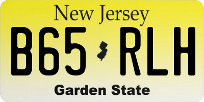 NJ license plate B65RLH