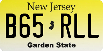 NJ license plate B65RLL