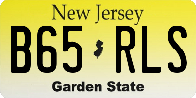 NJ license plate B65RLS