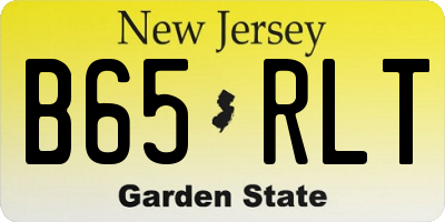 NJ license plate B65RLT