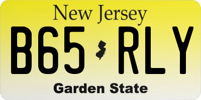 NJ license plate B65RLY