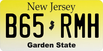 NJ license plate B65RMH