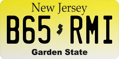 NJ license plate B65RMI
