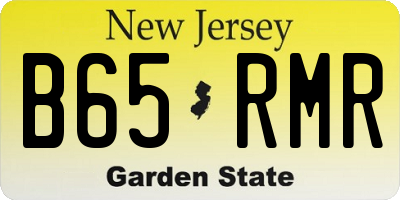 NJ license plate B65RMR