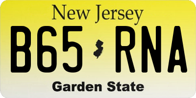 NJ license plate B65RNA