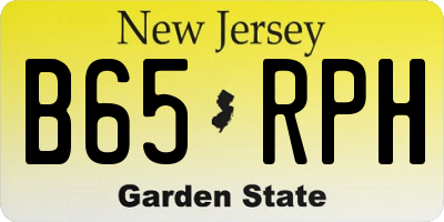 NJ license plate B65RPH