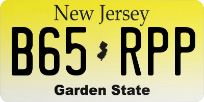NJ license plate B65RPP