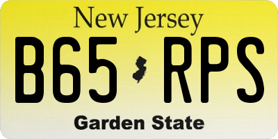 NJ license plate B65RPS