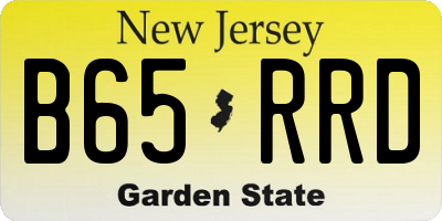 NJ license plate B65RRD