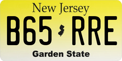 NJ license plate B65RRE