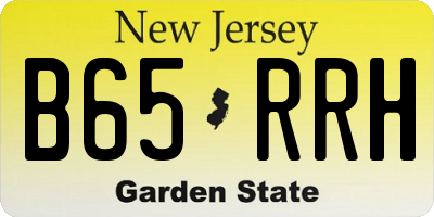 NJ license plate B65RRH