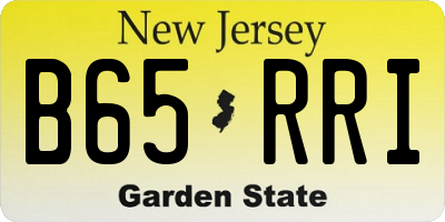 NJ license plate B65RRI