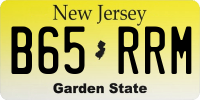 NJ license plate B65RRM