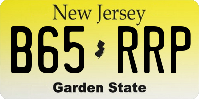 NJ license plate B65RRP