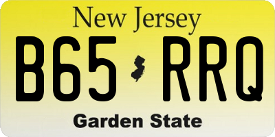 NJ license plate B65RRQ