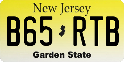 NJ license plate B65RTB