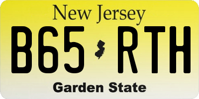 NJ license plate B65RTH