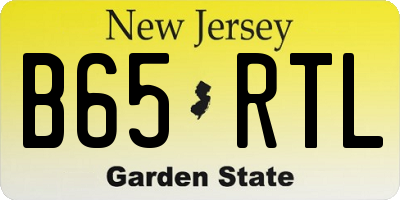 NJ license plate B65RTL