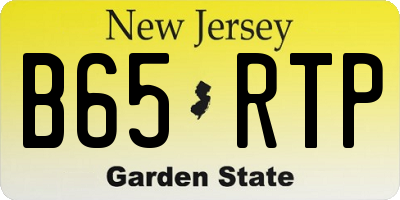NJ license plate B65RTP