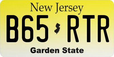 NJ license plate B65RTR