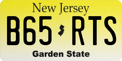 NJ license plate B65RTS