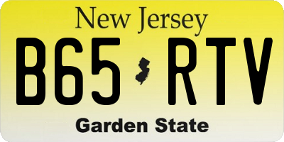 NJ license plate B65RTV