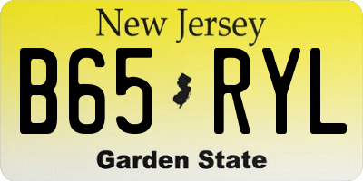 NJ license plate B65RYL