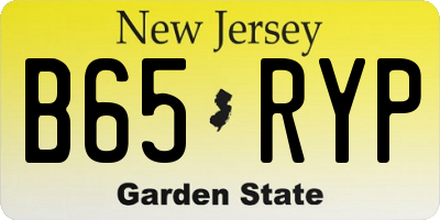 NJ license plate B65RYP
