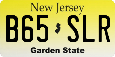 NJ license plate B65SLR