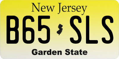 NJ license plate B65SLS