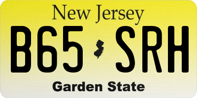 NJ license plate B65SRH