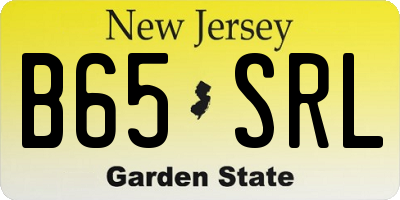 NJ license plate B65SRL