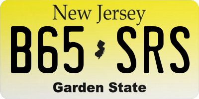 NJ license plate B65SRS