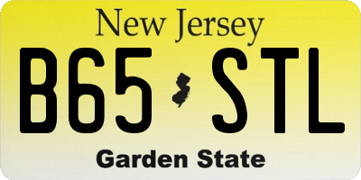 NJ license plate B65STL